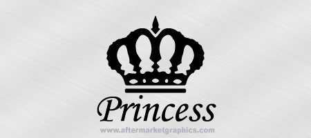 Princess Crown Decal 01